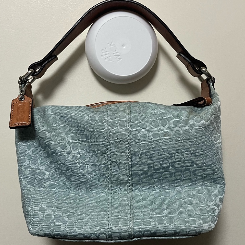 Coach Light Blue Signature Shoulder Bag